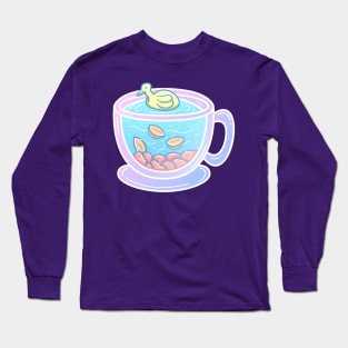 Duck and coffee cup Long Sleeve T-Shirt